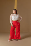 Meh-Noor Coral pink Tummy Tuck Pants