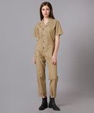 Khaki Utility Jumpsuit