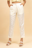 Comfortable Office White Women's Pant