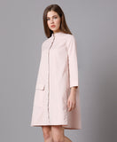 Pastel Pink Cotton Shirt Dress