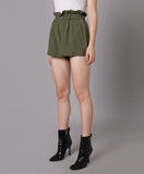 Lyocell Olive Shorts