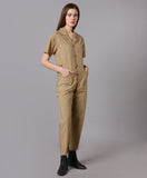 Khaki Utility Jumpsuit