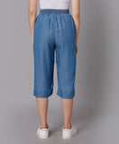 Lyocell Denim Crop Pant