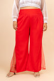 Meh-Noor Coral pink Tummy Tuck Pants