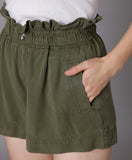 Lyocell Olive Shorts