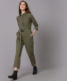 Olive Straight Leg Jumpsuit