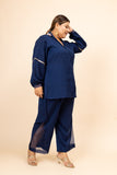 Sahiba Navy Blue Co-ord Set