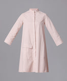 Pastel Pink Cotton Shirt Dress