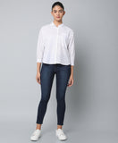 Cotton Shifley Top- White