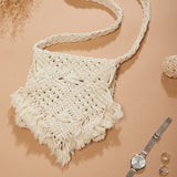 IMARS Macrame Bag Yellow For Women & Girls (Beach Bag) Made With Macrame Yarn