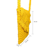 IMARS Macrame Bag Yellow For Women & Girls (Beach Bag) Made With Macrame Yarn