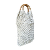 IMARS Macrame Bag Yellow For Women & Girls (Beach Bag) Made With Macrame Yarn