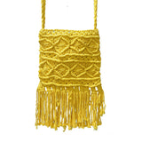 IMARS Macrame Bag Yellow For Women & Girls (Beach Bag) Made With Macrame Yarn