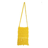 IMARS Macrame Bag Yellow For Women & Girls (Beach Bag) Made With Macrame Yarn