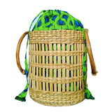 IMARS Stylish Handbag Green For Women & Girls (Basket Bag) Made With Wood