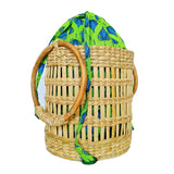 IMARS Stylish Handbag Green For Women & Girls (Basket Bag) Made With Wood