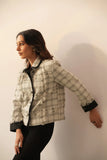 White Women's Classic Crop Jacket