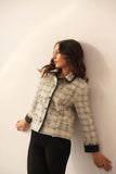 White Women's Classic Crop Jacket