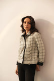 White Women's Classic Crop Jacket