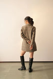 Ladies Classic Work Brown Jacket Dress