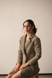 Ladies Classic Work Brown Jacket Dress