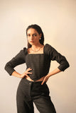 Classic Black Women's Corset Top