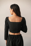 Classic Black Women's Corset Top