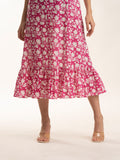 Comfortable 100% Cotton Floral printed midi dress