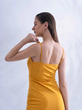 Mustard Yellow Regular fit Bodycon short dress