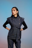 Women's Blue Sleek Denim Co-ord set