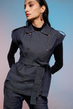 Women's Blue Sleek Denim Co-ord set