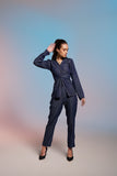 Ladies Office Blue Denim Co-ord set