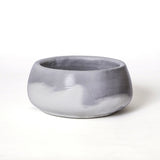 MARBLED OVAL PLANTERS