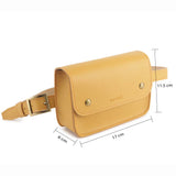 IMARS Stylish Fanny Pack Yellow For Women & Girls (Crossbody) Made With Faux Leather