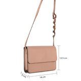 IMARS Stylish Crossbody Blush Pink For Women & Girls (Baguette) Made With Faux Leather