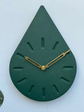 YC DROPLET CLOCK- ROYAL GREEN