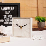 YC ELEGANCE- WHITE (DESK CLOCK)