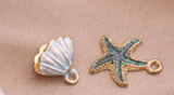 Y2K Charm Pendant - Starfish - Blue