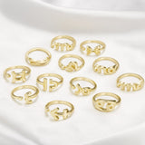 Zodiac Sign Rings - Aquarius - Gold