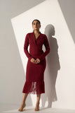 Women's Everyday Maroon Blazer dress