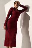 Women's Everyday Maroon Blazer dress