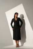 Women's Classic Long black Blazer dress