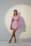 Classic Crepe Lavender Blazer and skirt Co-Ord