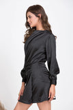 Satin Women's Evening Little black dress