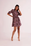 Evergreen Printed Women's Mini Dress