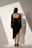 Black velvet Corset Ladies Evening dress