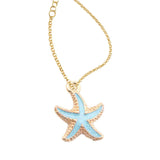 Y2K Charm Pendant - Starfish - Blue