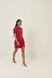 Cotton Relaxed fit Fushia Ladies Romper