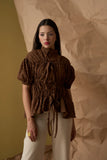 Fancy Brown Lace Top for Women