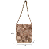 IMARS Stylish Basket Bag Peanut For Women & Girls (Crossbody) Made With Wood